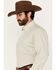 Image #2 - Wrangler Men's Plaid Print Long Sleeve Button-Down Stretch Western Shirt, Tan, hi-res