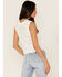 Cleo + Wolf Women's Cropped Sweater Knit Vest, Ivory, hi-res