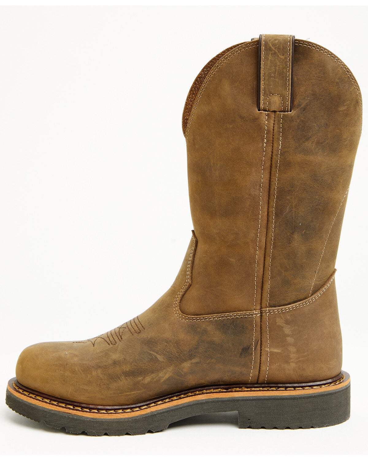 Image #3 - Cody James Men's Pull-On Work Boots - Soft Toe, Brown, hi-res