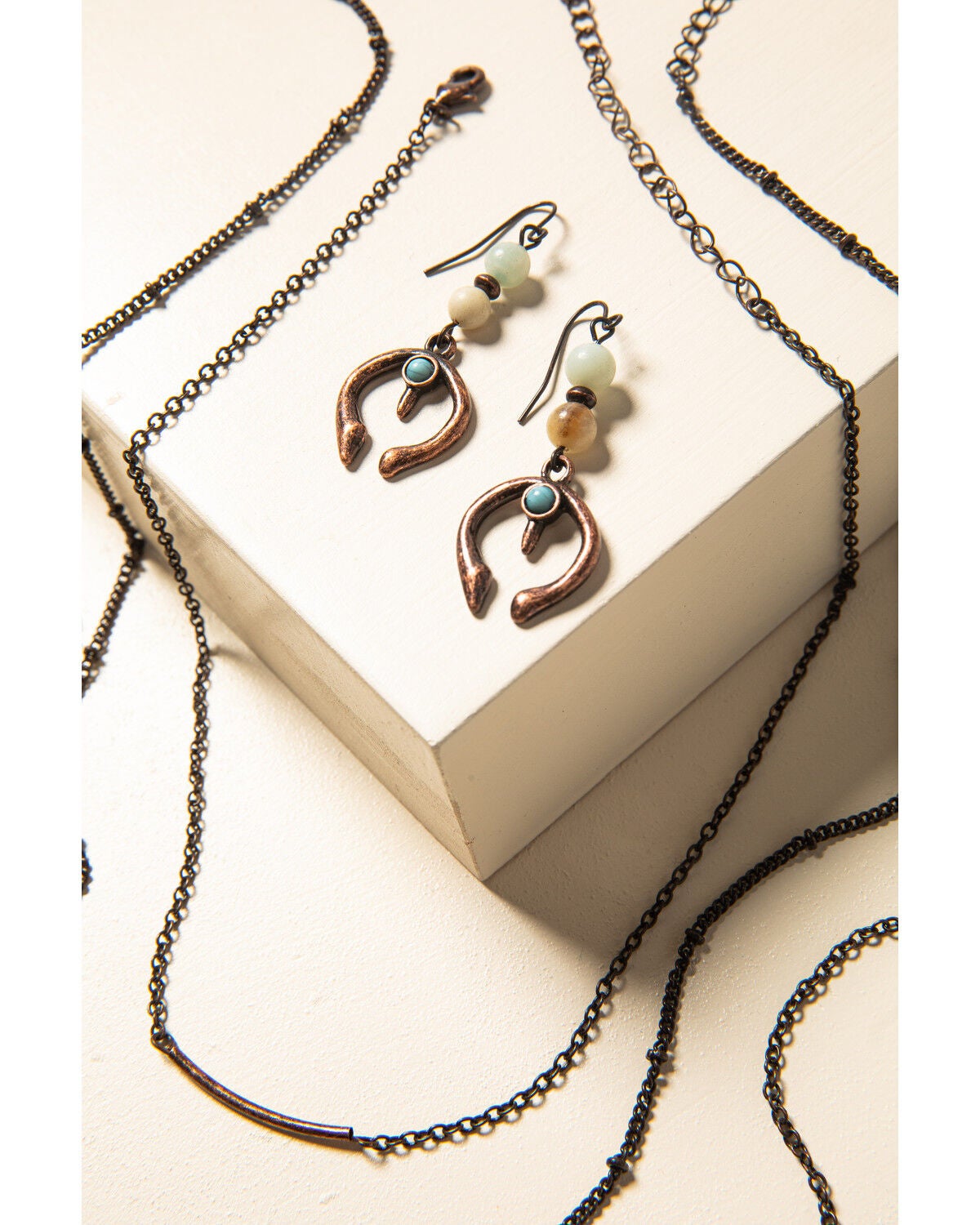 Image #2 - Shyanne Women's Willow Moon Crescent Bead Set, Rust Copper, hi-res