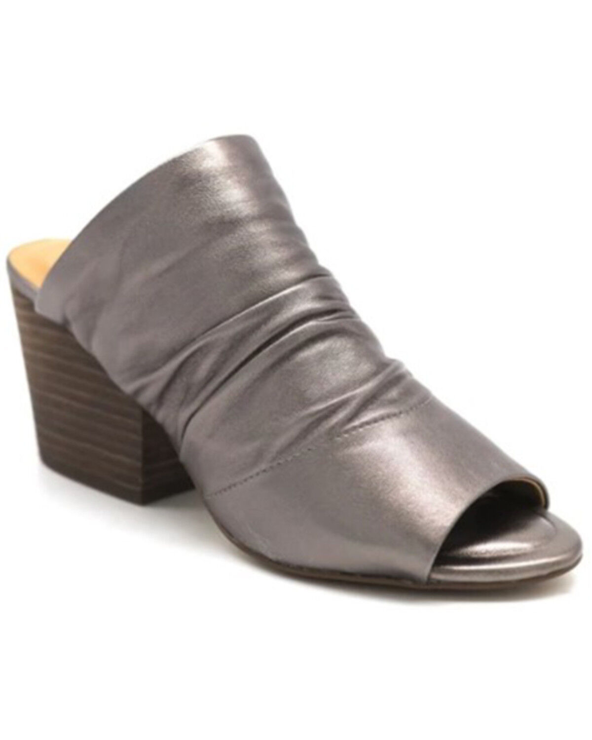 Image #1 - Golo Shoes Women's Landon Silver Pewter Open Toe Mule, Silver, hi-res