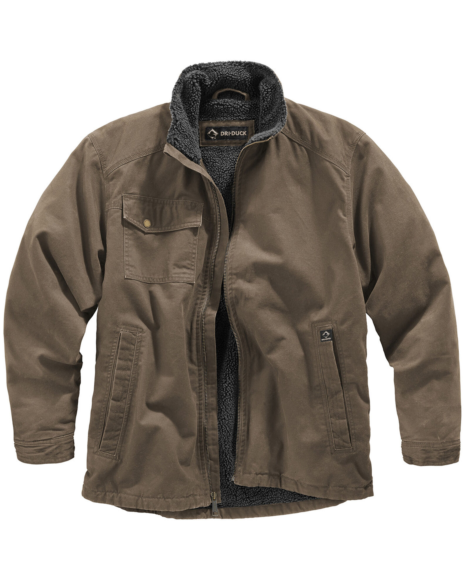 Image #1 - Dri Duck Men's Endeavor Jacket - Big and Tall, Khaki, hi-res