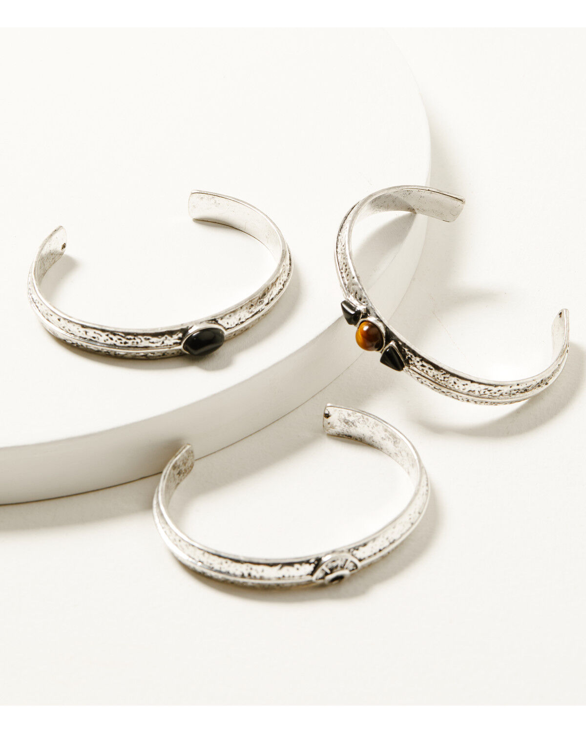Image #1 - Shyanne Women's Mystic Valley Bracelet Cuff Set - 3 Piece, Silver, hi-res