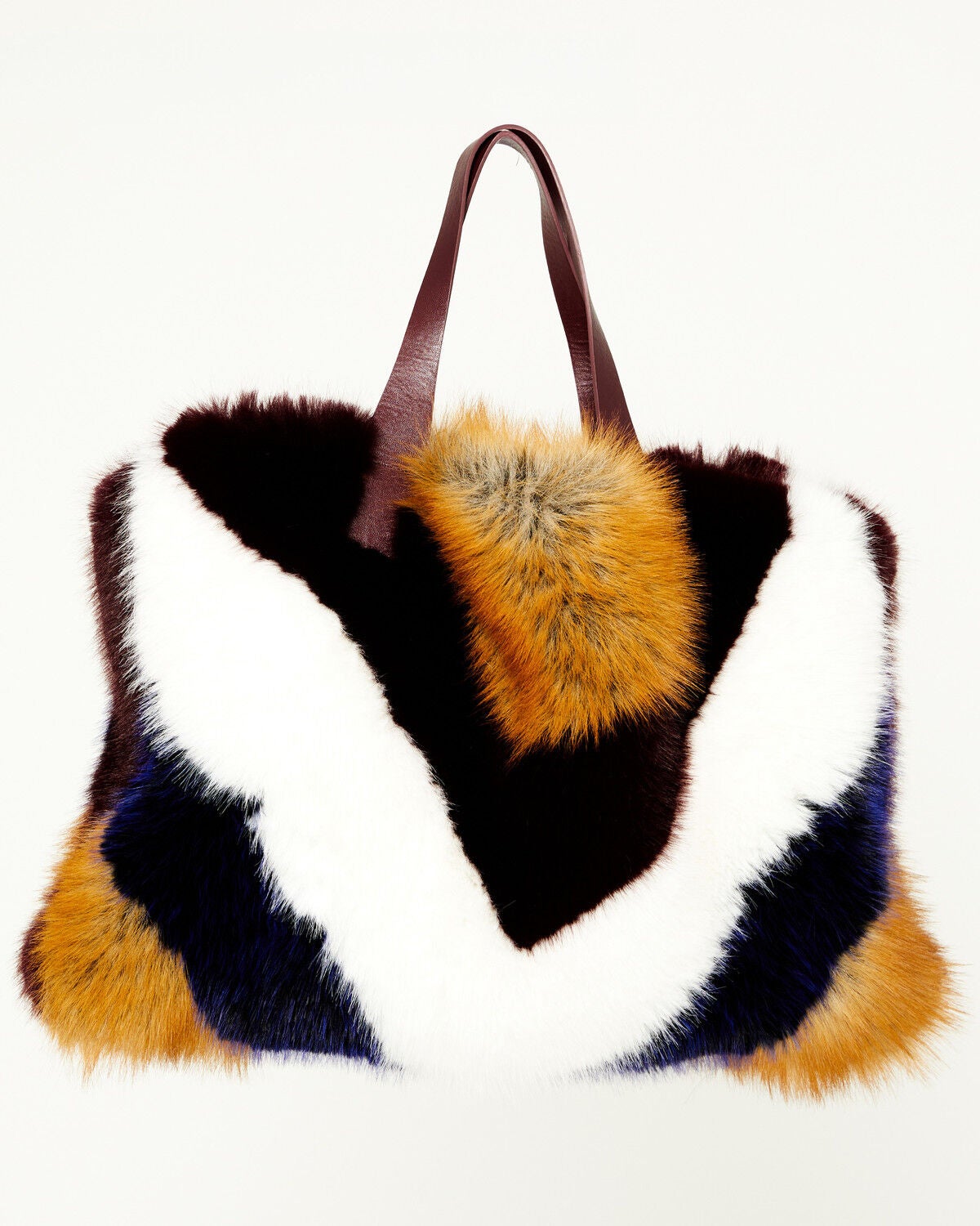 Image #3 - Azalea Wang Women's Confidante Faux Fur Bag, Turquoise, hi-res