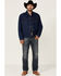 Wrangler Men's Unlined Denim Western Jacket - Tall , Indigo, hi-res