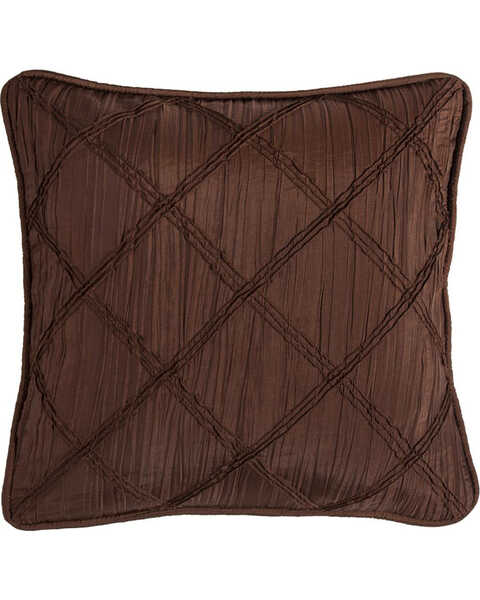 HiEnd Accents Batiste Pillow With Ruching Details, Multi, hi-res