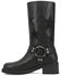 Image #3 - Dingo Women's Blacklist Star Inlay Harness Boots - Round Toe, Black, hi-res