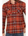 Image #3 - Brixton Men's Bowery Plaid Print Long Sleeve Button-Down Flannel Shirt, Red, hi-res