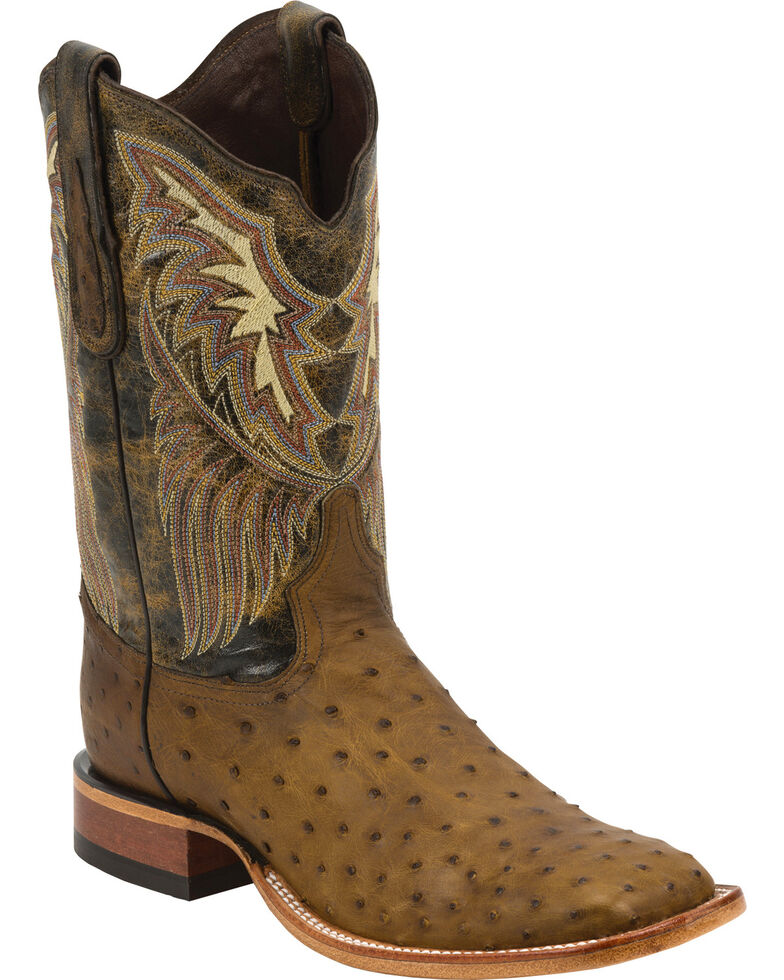 Tony Lama Black Label Full Quill Ostrich Cowboy Boots ...