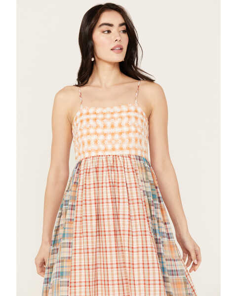 Image #2 - Miss Me Women's Plaid Print Sleeveless Maxi Dress, Multi, hi-res