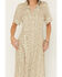 Image #3 - Sendero Provisions Women's La Dahlia Floral Print Short Sleeve Midi Dress, Cream, hi-res