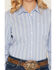 Image #3 - Ariat Women's Team Kirby Stripe Print Long Sleeve Button-Down Stretch Western Shirt, Blue, hi-res