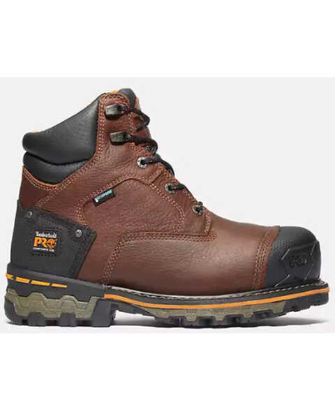 Image #2 - Timberland PRO Men's Boondock 6" Waterproof Insulated Work Boots - Composite Toe, Brown, hi-res