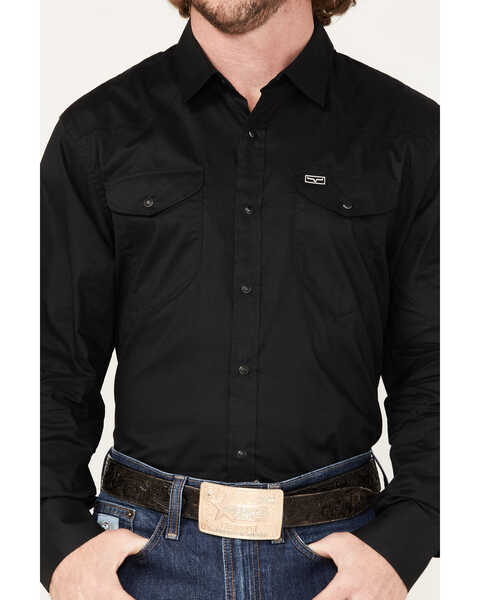Image #3 - Kimes Ranch Men's Blackout Solid Long Sleeve Snap Western Shirt, , hi-res