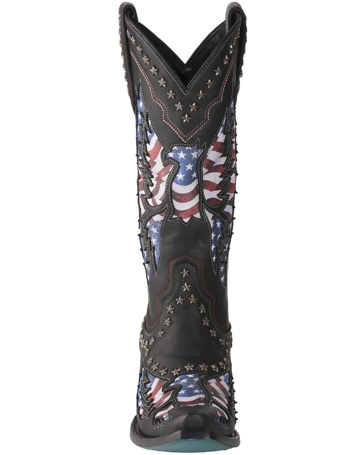 Image #5 - Lane Women's Old Glory Western Boots - Snip Toe, Black, hi-res