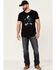 Moonshine Spirit Men's Lonesome Cowboy Graphic T-Shirt , Black, hi-res