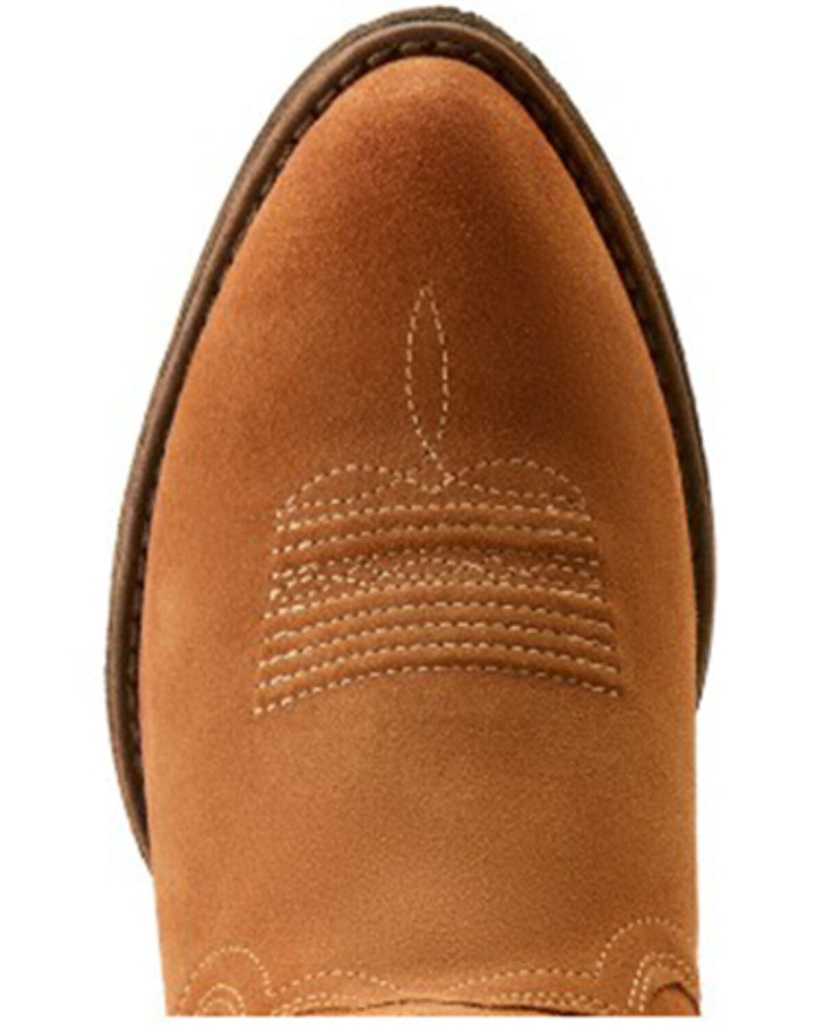 Image #4 - Ariat Women's Harlan Suede Western Booties - Round Toe, Brown, hi-res