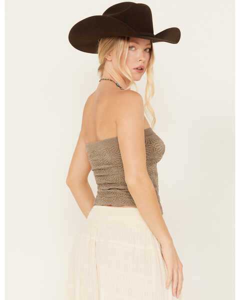 Image #4 - Free People Women's Love Letter Tube Top, Grey, hi-res