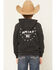 Image #1 - Ariat Boys' Logo Patriotic Graphic Hooded Sweatshirt, Black, hi-res