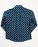 Image #3 - Cinch Toddler Boys' Flag Print Long Sleeve Button-Down Western Shirt, Navy, hi-res