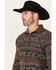 Image #2 - Cody James Men's Stand Tall Southwestern Print Long Sleeve Snap Western Shirt - Big, Grey, hi-res