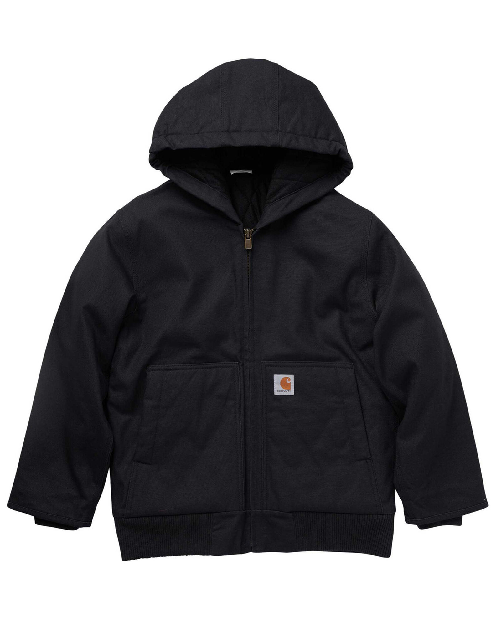 Carhartt Boys Active Flannel Quilt Lined Hooded Jacket Sheplers
