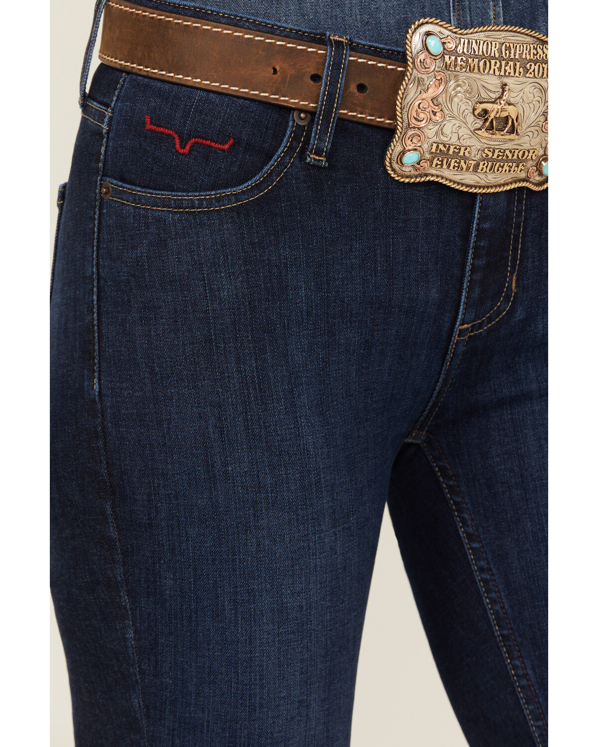 Image #2 - Kimes Ranch Women's Dark Wash Chloe Flare Bootcut Jeans, Blue, hi-res