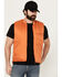Brixton Men's Abraham Reversible Zip Vest, Orange, hi-res