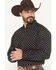 Image #2 - Ariat Men's Thorn Geo Print Long Sleeve Button-Down Western Shirt - Tall, Black, hi-res