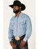 Image #3 - Resistol Men's Rawlins Denim Long Sleeve Snap Western Shirt, , hi-res