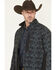 Image #2 - RANK 45&reg; Men's Aries Tonal Southwestern Softshell Jacket - Tall, Black, hi-res
