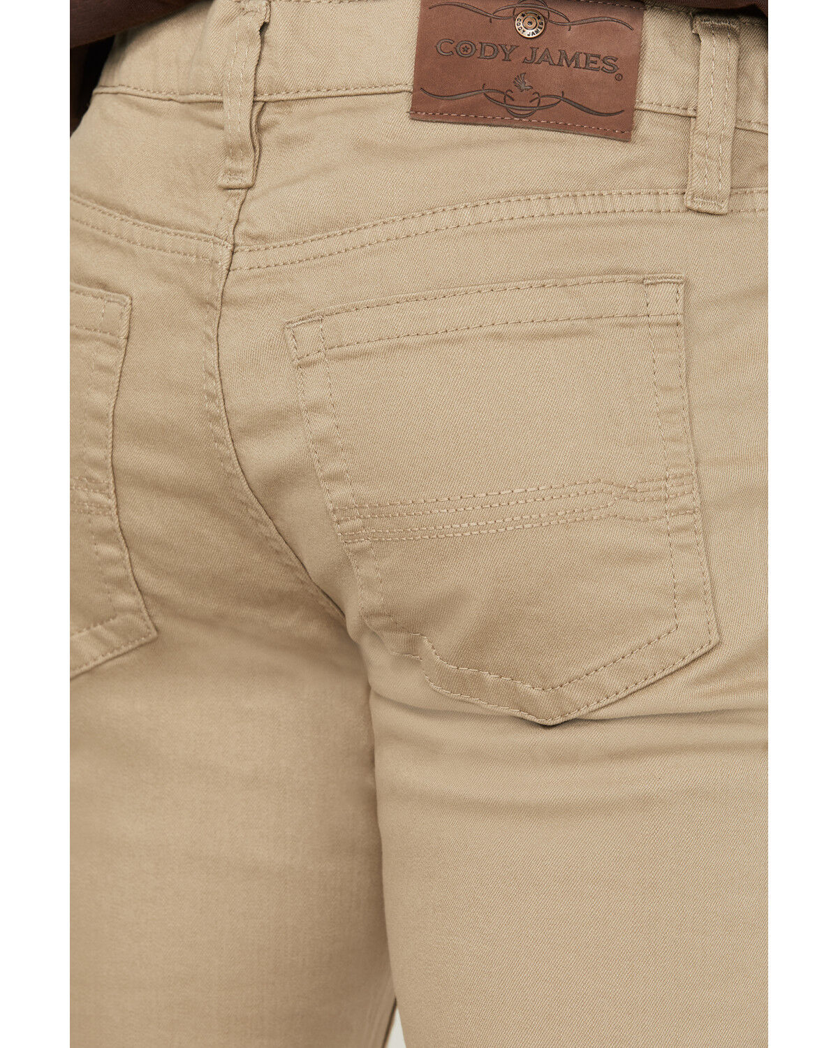 Image #4 - Cody James Men's Dalton Tan Slim Straight Stretch Denim Jeans, Tan, hi-res