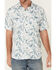 Image #3 - Moonshine Spirit Men's Vineyard Floral Print Short Sleeve Snap Western Shirt, White, hi-res