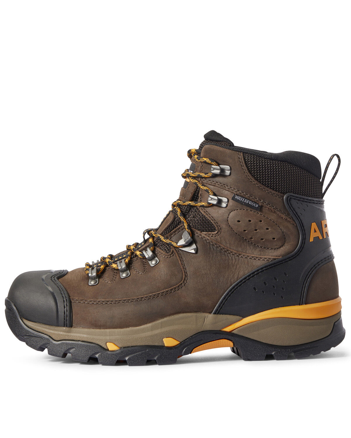 Image #2 - Ariat Men's Endeavor Waterproof Work Boots - Soft Toe, Brown, hi-res