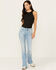Image #1 - Idyllwind Women's Rebel Mid Rise Bootcut Stretch Denim Jeans, Light Wash, hi-res