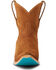 Image #4 - Lane Women's Emma Jane Suede Western Booties - Snip Toe, Brown, hi-res
