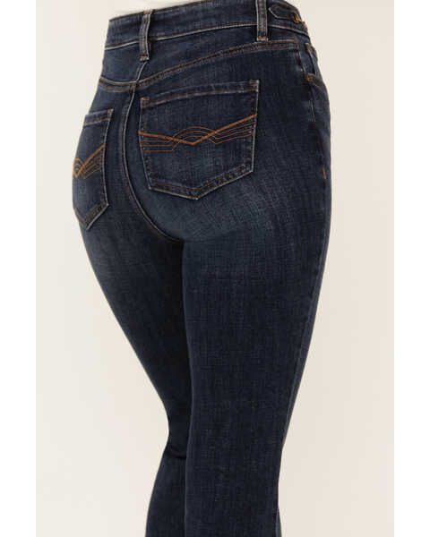 Image #4 - Idyllwind Women's Hermosa Dark Wash High Rise Bootcut Horsebit Comfort Stretch Denim Jeans , Dark Wash, hi-res