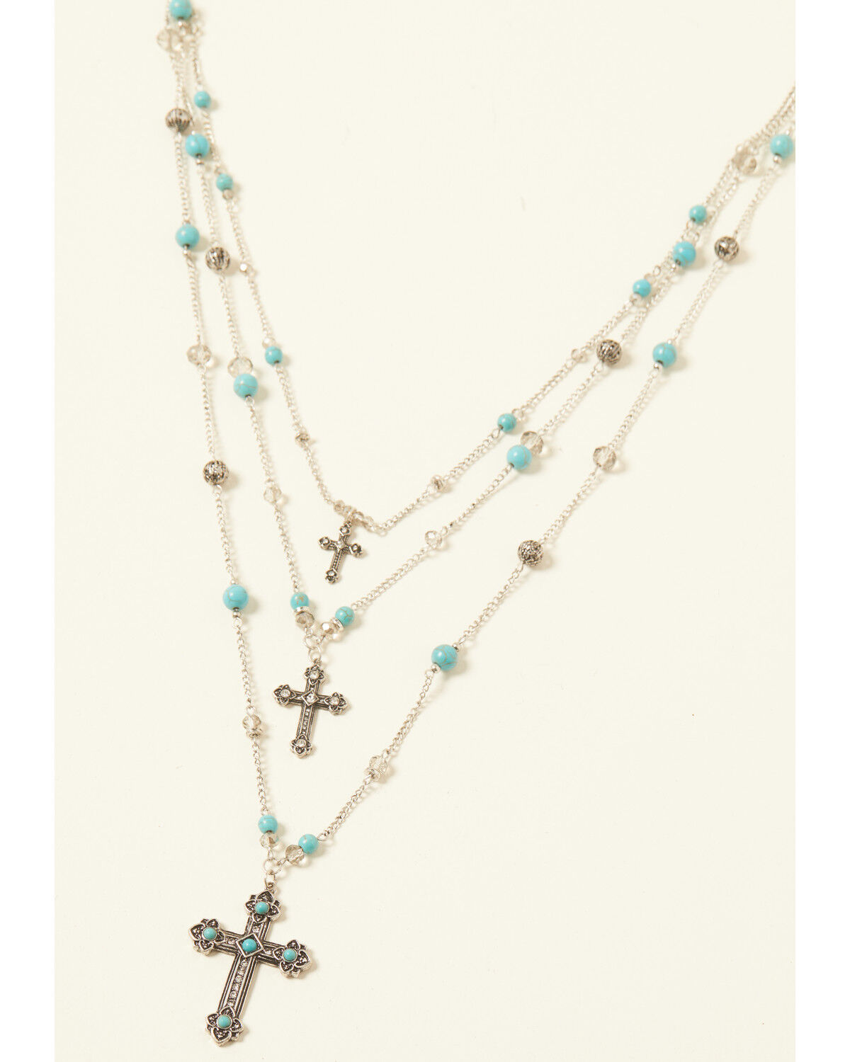 Image #1 - Shyanne Women's Cross Jewelry Set - 2 Piece, Silver, hi-res