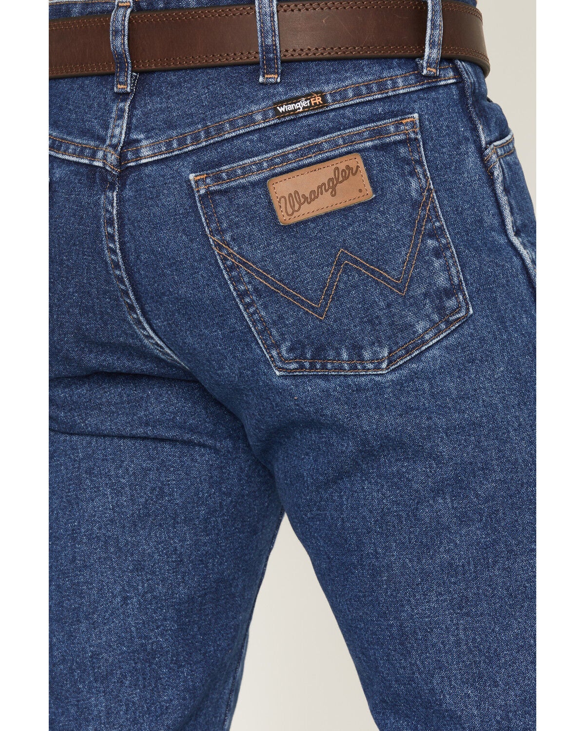 Image #4 - Wrangler Men's FR Classic Fit Straight Jeans, Blue, hi-res