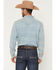 Image #4 - Cody James Men's Marley Tonal Southwestern Long Sleeve Snap Denim Western Shirt, Blue, hi-res