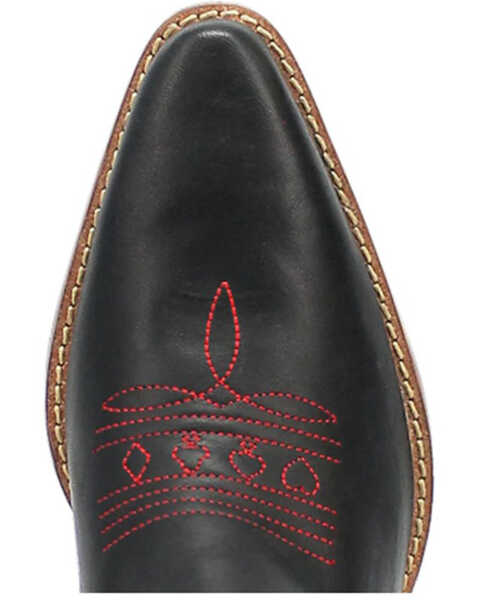 Image #6 - Dingo Women's Queen A Hearts Western Boots - Snip Toe , Black, hi-res