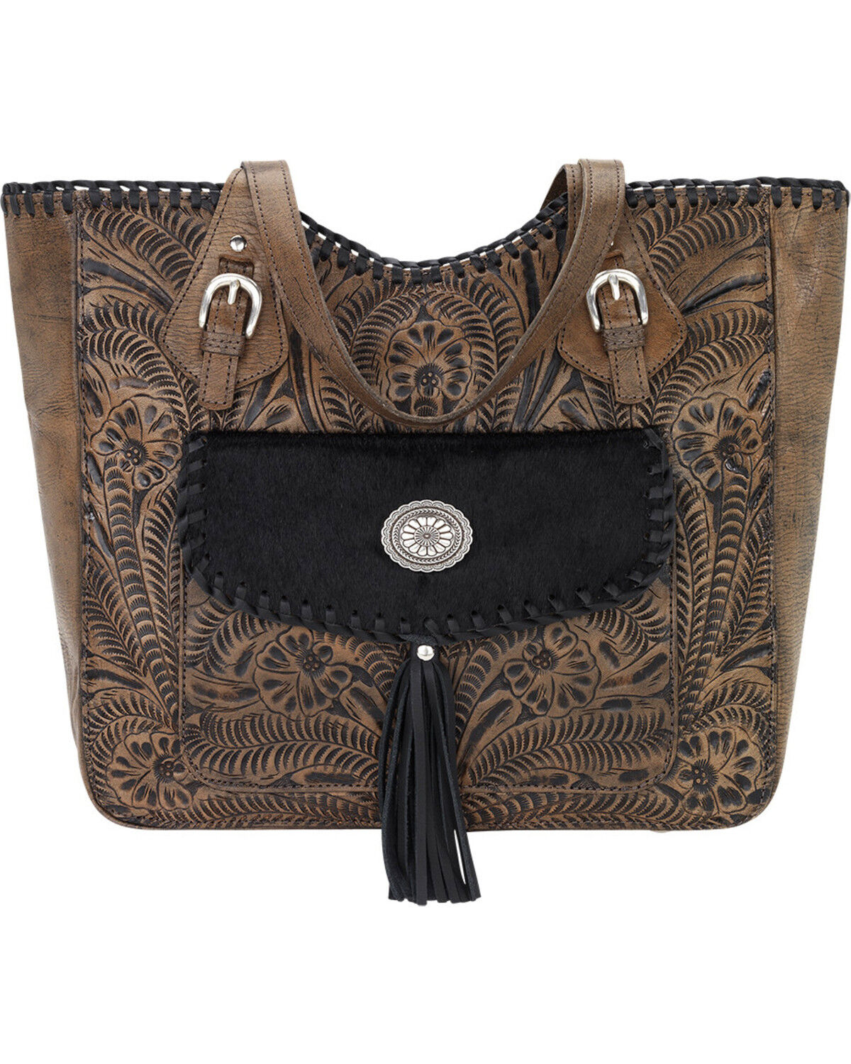 Image #1 - American West Women's Annie's Secret Large Tote, Brown, hi-res