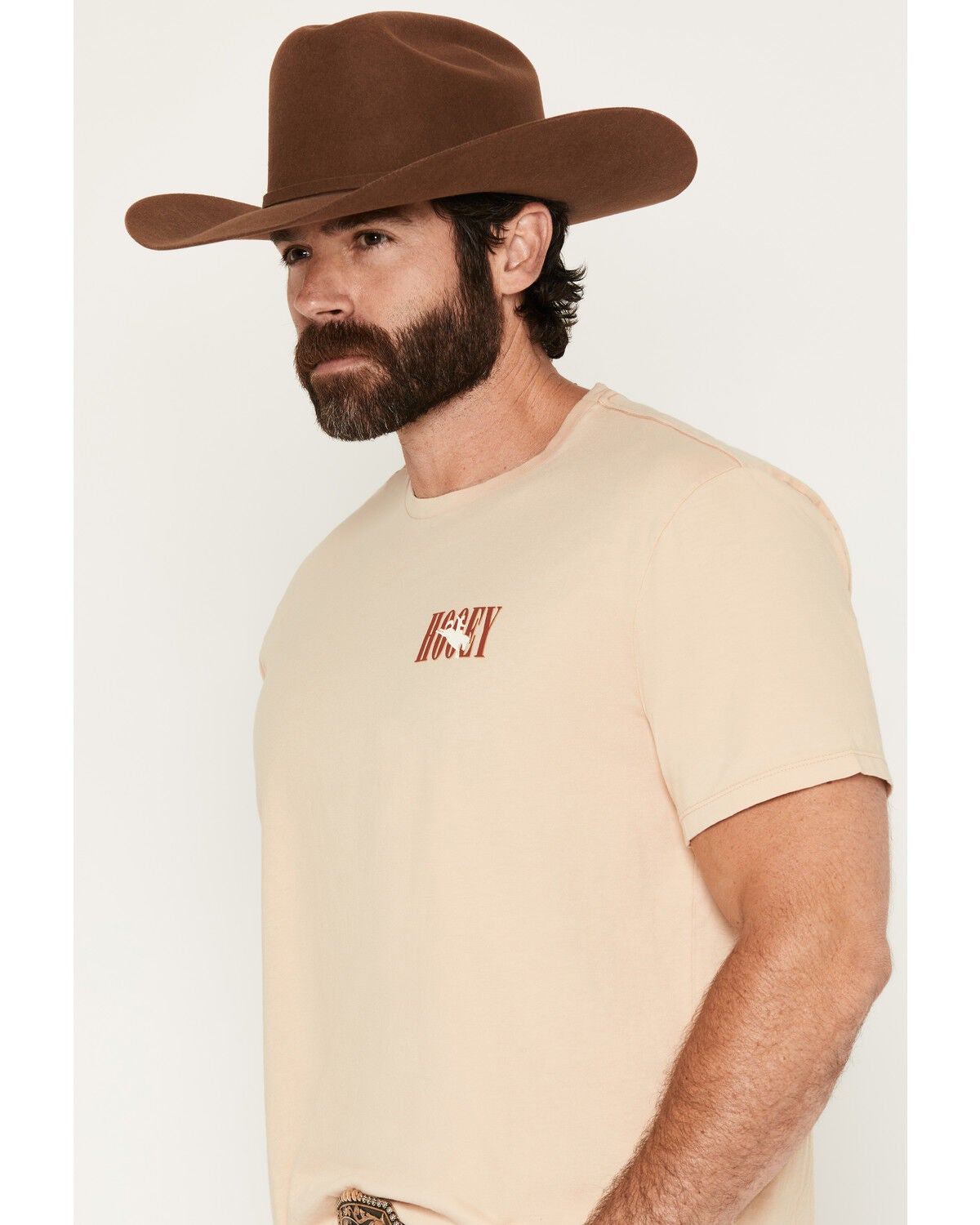 Image #3 - Hooey Men's Wild Ride Short Sleeve Graphic T-Shirt, Tan, hi-res