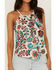Idyllwind Women's Floral Haze Tank Top, Taupe, hi-res