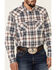 Ariat Men's Retro Adam Large Plaid Print Long Sleeve Western Shirt , Brown, hi-res