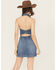 Image #4 - Show Me Your Mumu Women's Dark Wash Darien Sleeveless Button-Down Denim Mini Dress, Dark Wash, hi-res