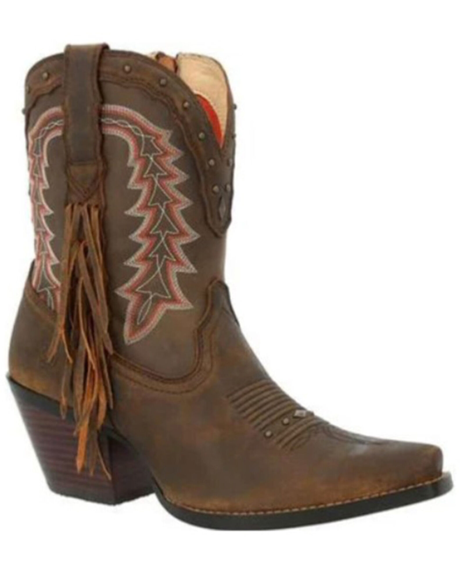 Image #1 - Durango Women's Crush Fashion Booties - Snip Toe, Pecan, hi-res