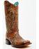 Image #1 - Corral Women's Embroidered Western Boots - Broad Square Toe, Tan, hi-res