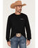 Image #2 - Ariat Men's Boot Barn Exclusive Logo Shield Long Sleeve Graphic T-Shirt, Black, hi-res