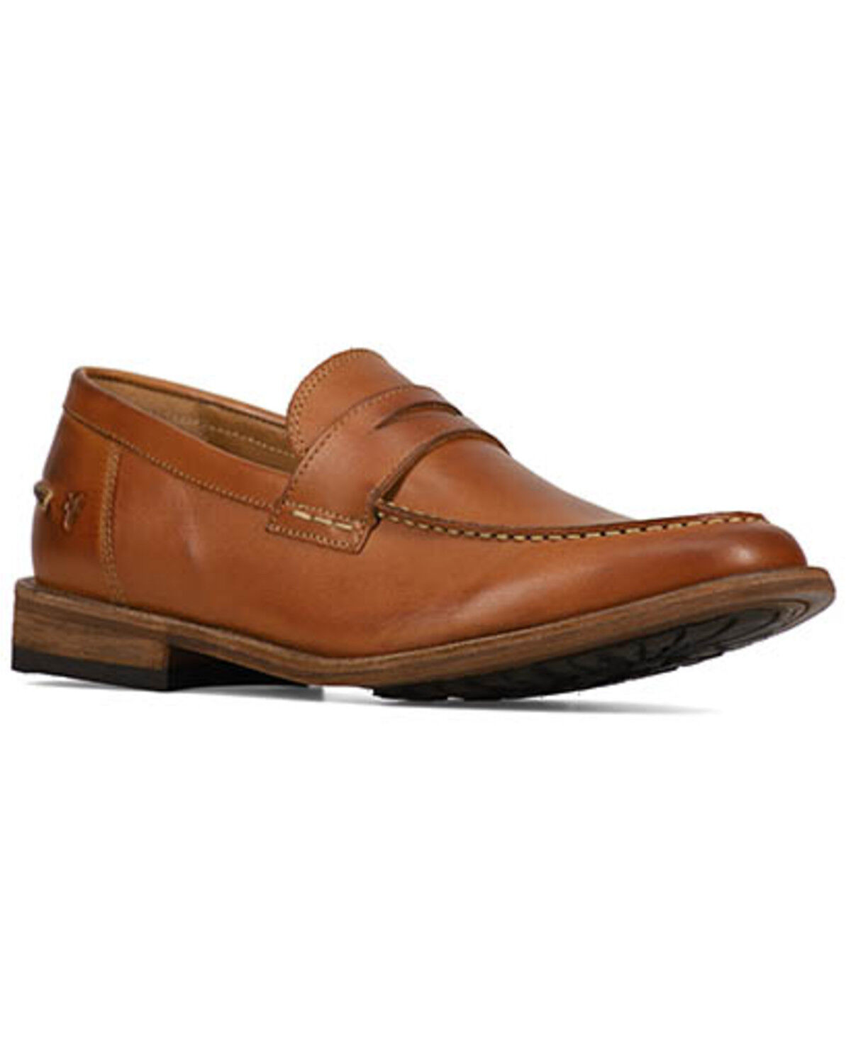 Image #1 - Frye Men's Tyler Flex Penny Casual Shoes - Moc Toe, Caramel, hi-res